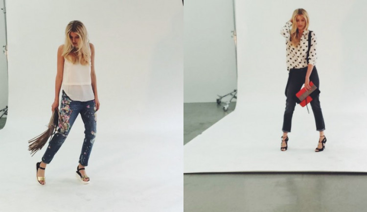 Jitka Nováčková během focení