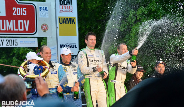 Dramatickou Rallye Český Krumlov vyhrál Kopecký před Pechem