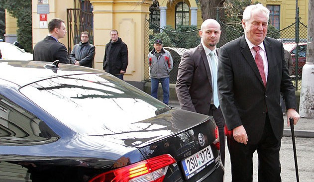 Miloš Zeman při loňské návštěvě Jihočeského kraje