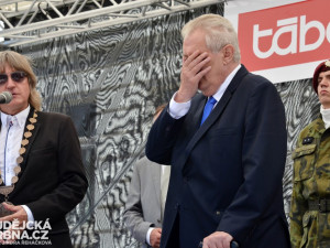 Prezident při návštěvě Tábora