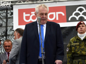 Prezident při návštěvě Tábora