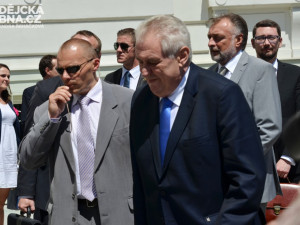 Prezident při návštěvě Tábora