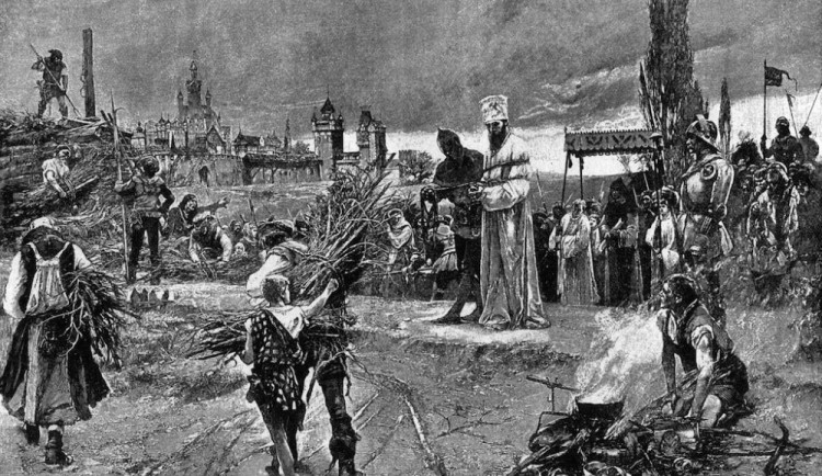 Upálení mistra Jana Husa v Kostnici