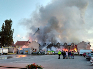 Požár domu v Kaplici