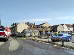 Požár domu v Kaplici