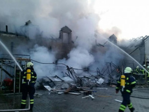 Požár domu v Kaplici