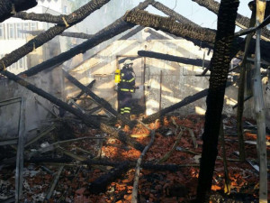 Požár domu v Kaplici