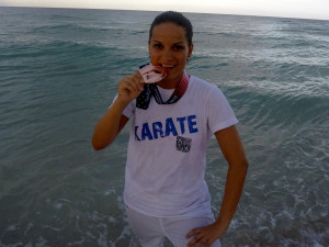 Karatistka Veithová bojovala na Floridě a získala bronz