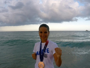 Karatistka Veithová bojovala na Floridě a získala bronz