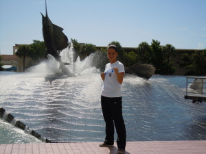 Karatistka Veithová bojovala na Floridě a získala bronz