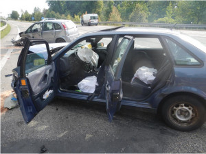 Dopravní nehoda u obce Temelín