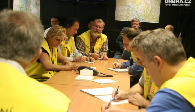 Práce krizového štábu v Temelíně