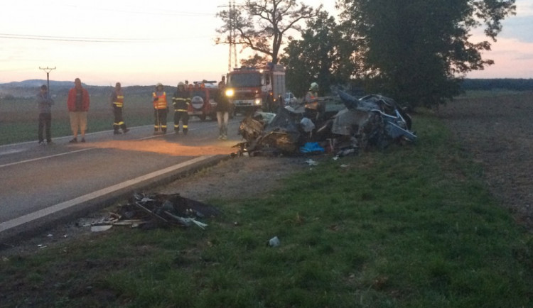 Řidič vozu značky Audi neměl šanci přežít