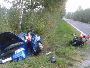 Tragická nehoda u Zubčic se vyžádala dva lidské životy