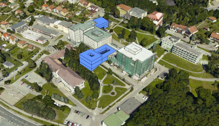 Českokrumlovská nemocnice dokončuje projekt nového multifunkčního pavilonu