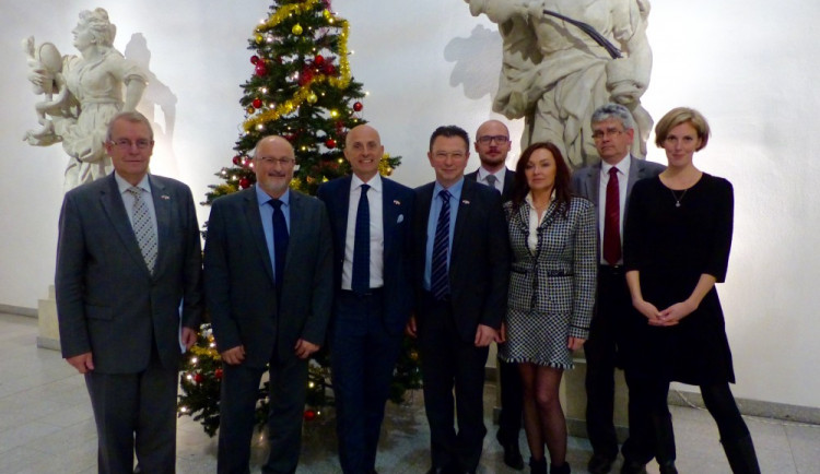 Italská delegace na návštěvě v Budějcích