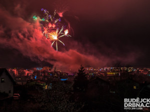 Novoroční ohňostroj v Protivíně