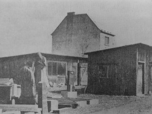 Bendova kamenická dílna u městského hřbitova
