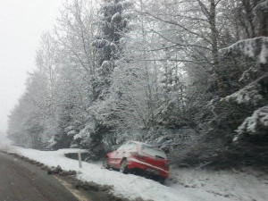 U Boršova uzavřela silnici hromadná nehoda.