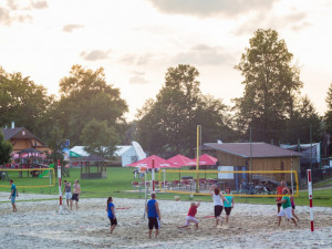 Sportovně relaxační areál v Hluboké nad Vltavou