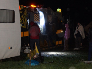 Víkendové hudební akci na louce