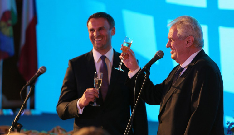 Jiří Zimola a Miloš Zeman