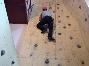 Krajská hasičská soutěž v lezení na umělé stěně