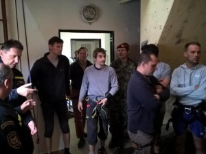 Krajská hasičská soutěž v lezení na umělé stěně