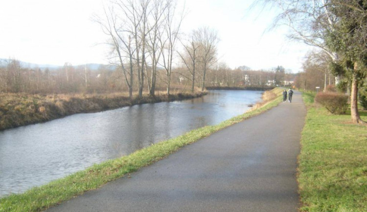 Místo, kde má vzniknout lávka