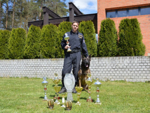 Policejní psovod Ondřej Skok skončil druhý na mezinárodním republikovém mistrovství celní správy