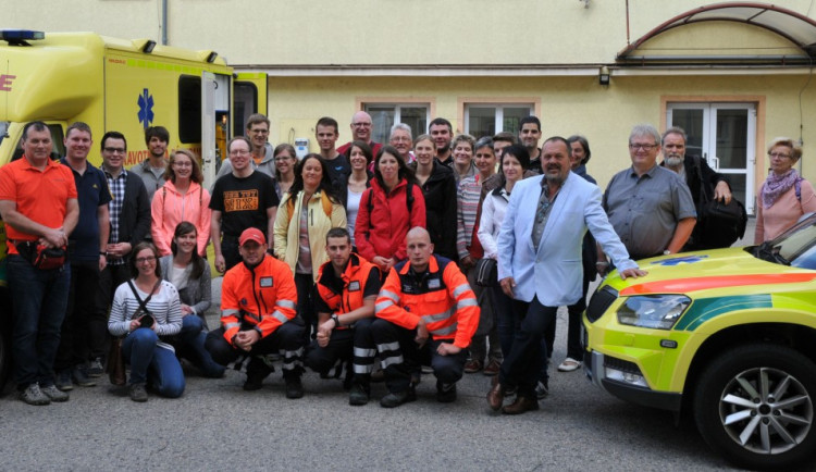 Záchranku navštívili rakouští kolegové
