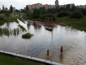 Týn nad Vltavou po přívalovém dešti