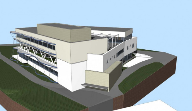 Vizualizace nové budovy Psychiatrického oddělení