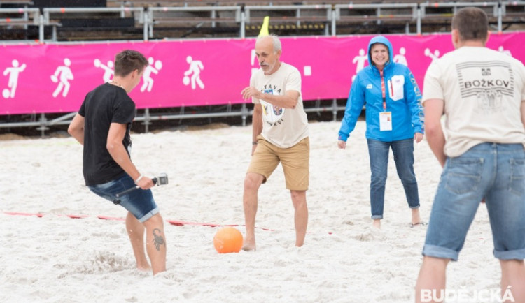 Plážový fotbal v olympijském parku