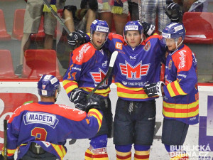 Úspěšný třetí útok - zprava Michal Chovan, Luboš Rob a Jakub Babka