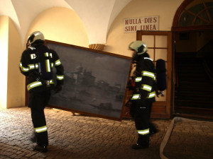 Cvičení hasičů – Bechyně