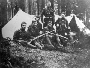 Družstvo SOS Pohoří na Šumavě. Vojáci povolaní k SOS z Borovan