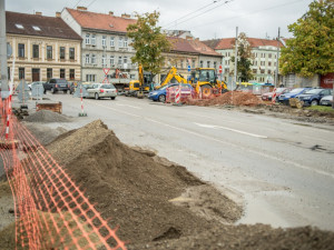 Uzavřely se ulice Dvořákova a Průmyslová. Práce potrvají do konce listopadu