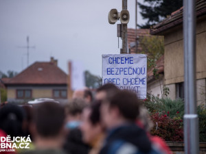 Protest v obci Dasný