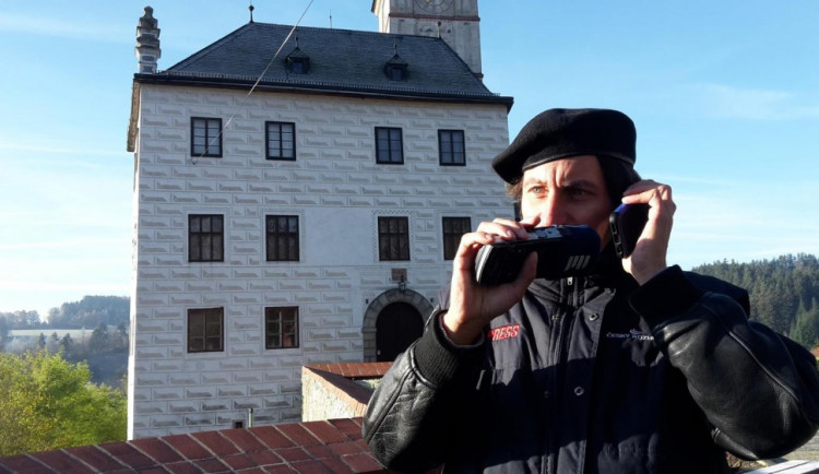 Taktické cvičení hasičů na hradu Rožmberk