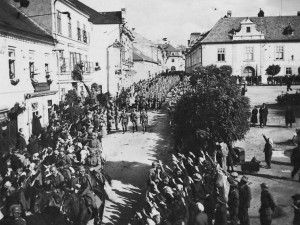 Německé vojsko obsazuje 8. října 1938 Nové Hrady