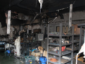 Požár výrobny plastů