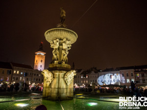 Přílet anděla na náměstí Přemysla Otakara II.