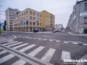 Zrekonstruovaná křižovatka ulic Dvořákova – Průmyslová