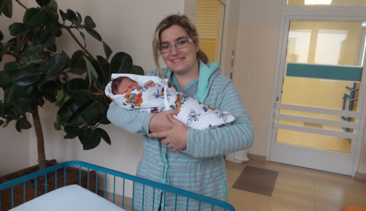 Patrik Mulač prvním budějckým miminkem