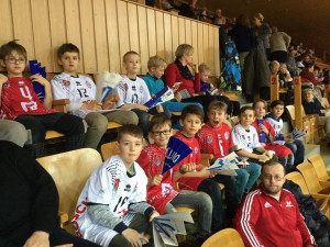 Fotbaloví benjamínci SKP České Budějovice fandili Jihostroji