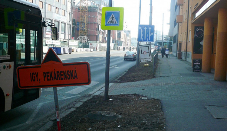 Aktuální dopravní značení u IGY