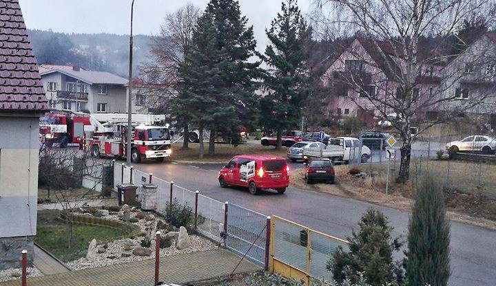 Požár garáže v Dobré Vodě.