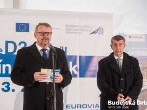 Zahájení výstavby nového úseku dálnice D3 mezi Ševětínem a Borkem. (15.3.2017)