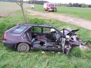 Dopravní nehoda u Domanína.